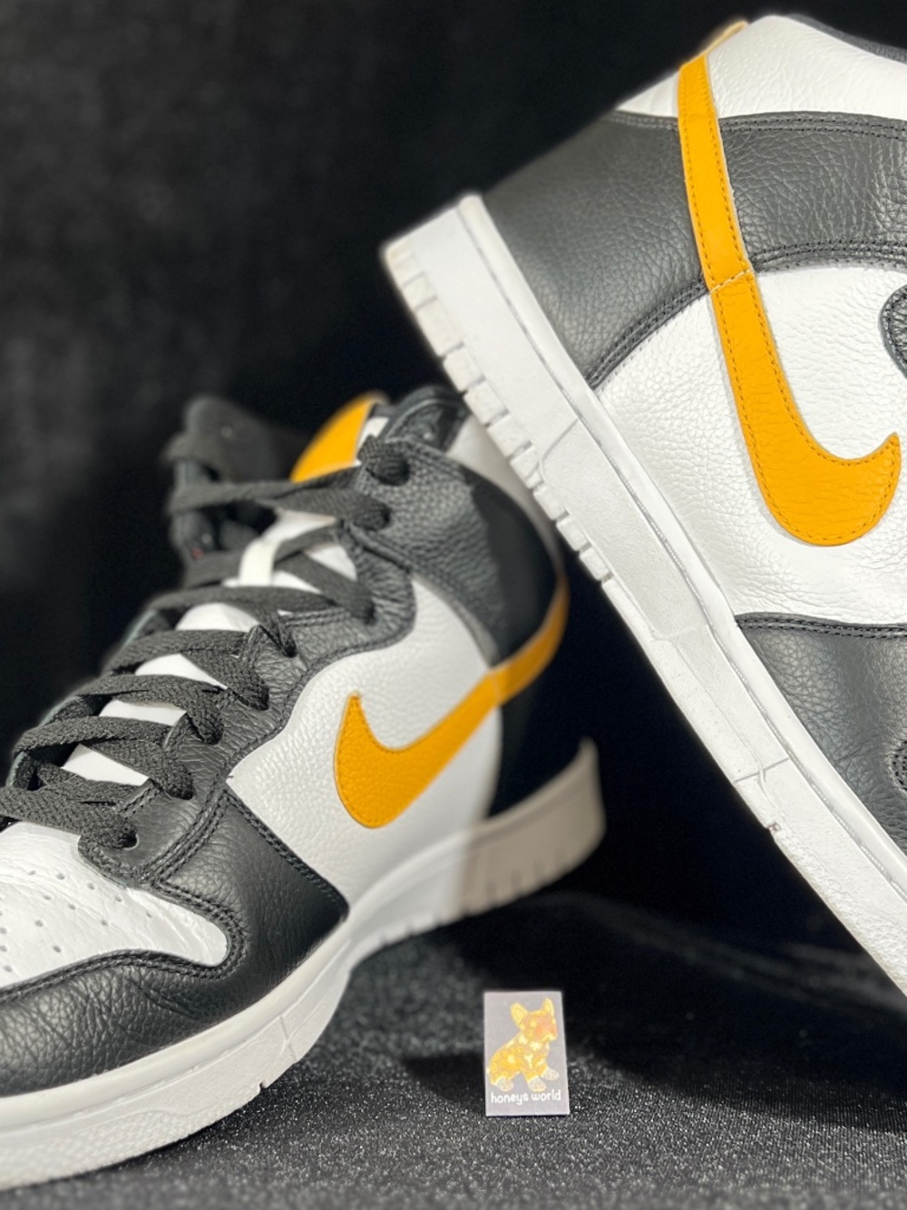NIKE Dunk High ID By You Sneakers | White Yellow Black DV2273-900 | Mens 11